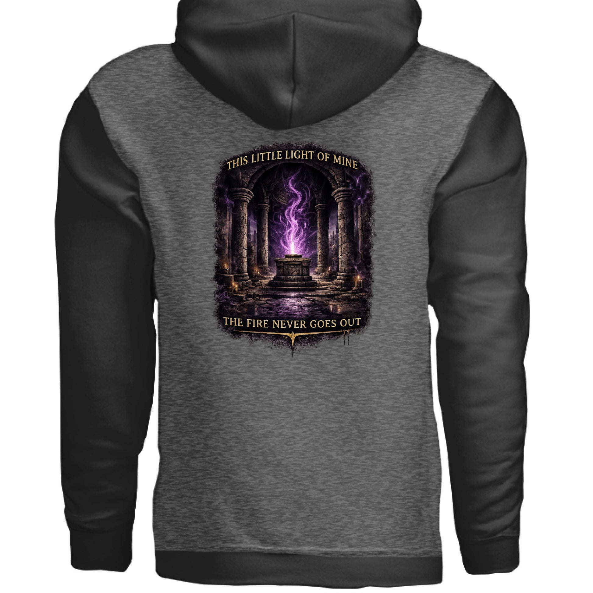 Charcoal Heather/ Black - BACK